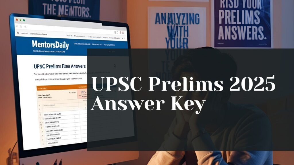 UPSC prelims 2025 answer key